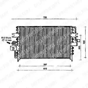 Конденсатор, кондиционер TSP0225087 DELPHI