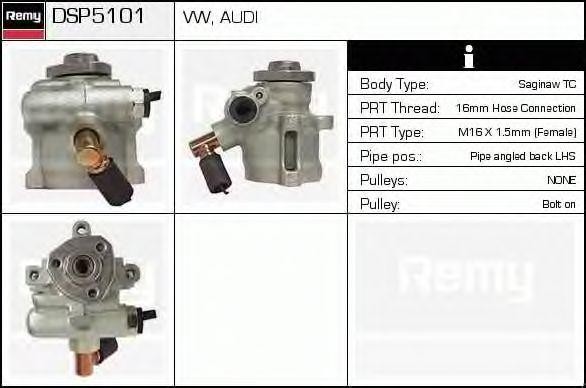 Гидравлический насос, рулевое управление DSP5101 DELCO REMY
