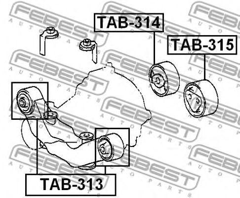 Опора дифференциала TAB-313 FEBEST
