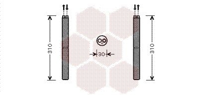 Осушитель, кондиционер 0100D098 VAN WEZEL
