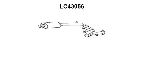 Предглушитель выхлопных газов LC43056 VENEPORTE