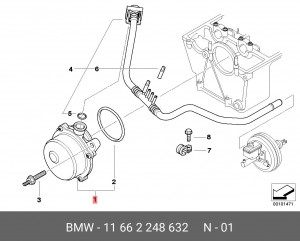 Вакуумный насос, тормозная система 11 66 2 248 632 BMW