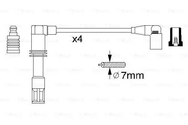 Провода высоковольтные системы зажигания (комплект) 0 986 356 308 BOSCH