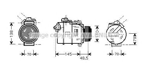 Компрессор, кондиционер BWK309 AVA