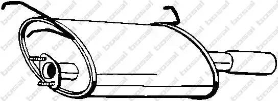 Глушитель выхлопных газов конечный 142-699 BOSAL