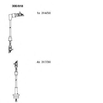 Ккомплект проводов зажигания 300818 BREMI