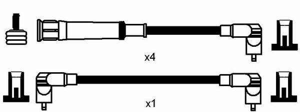Ккомплект проводов зажигания 0575 NGK NTK