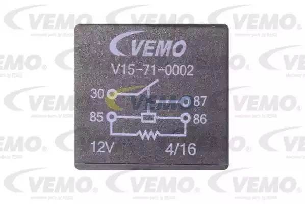 Реле, продольный наклон шкворня вентилятора V15-71-0002 VEMO
