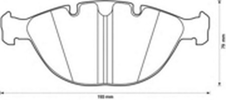 Комплект тормозных колодок, диско 571993B BENDIX JURID