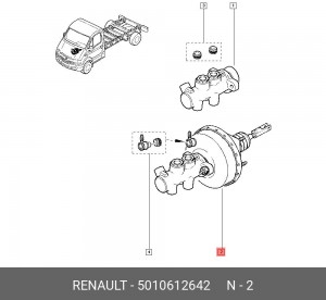 Усилитель тормозной системы 5010612642 RENAULT