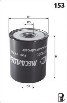 Топливный фильтр ELG5505 MECAFILTER