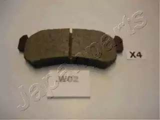 Комплект тормозных колодок, диско PPW02AF JAPAN PARTS GROUP