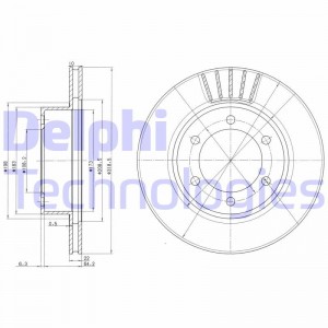 Тормозной диск BG3535 DELPHI