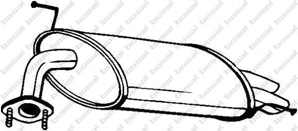 Глушитель выхлопных газов конечный 163-161 BOSAL
