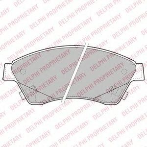 Колодки тормозные дисковые LP2171 DELPHI