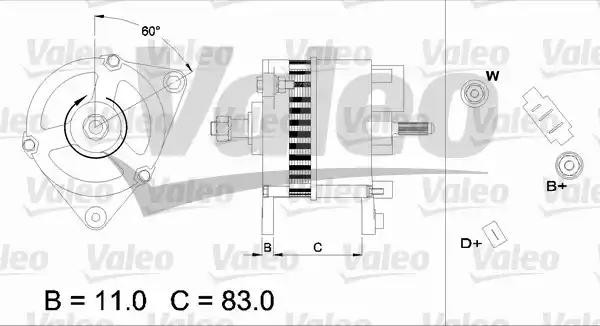 Генератор 436754 VALEO PHC