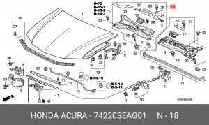 Деталь 74220SEAG01 HONDA