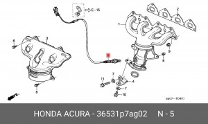 Лямбда-зонд 36531P7AG02 HONDA