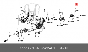 Датчик температуры охлаждающей жидкости 37870RWCA01 HONDA