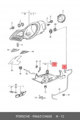 Предохранитель 99663124600 PORSCHE