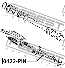 Тяга рулевая 0422-PIN FEBEST