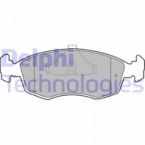 Комплект тормозных колодок, диско LP587 DELPHI