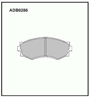 Колодки тормозные дисковые ADB0286 ALLIED NIPPON