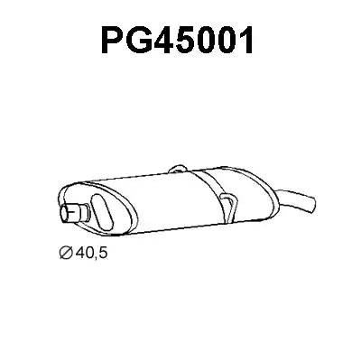 Глушитель выхлопных газов конечный PG45001 VENEPORTE