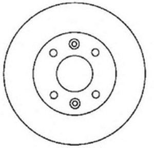 Тормозной диск 561534B BENDIX JURID