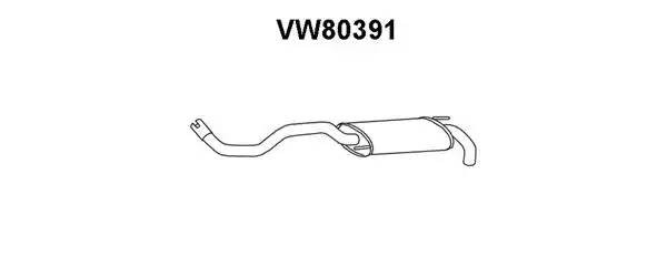 Глушитель выхлопных газов конечный VW80391 VENEPORTE
