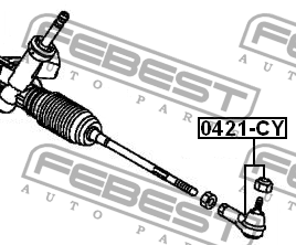 Наконечник рулевой тяги 0421-CY FEBEST
