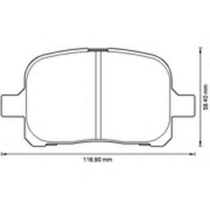 Комплект тормозных колодок, диско 572538B BENDIX JURID