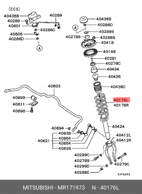 Пружина подвески MR171973 MITSUBISHI