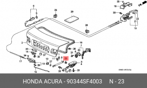 Деталь 90344SF4003 HONDA