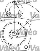 Стартер 455536 VALEO PHC