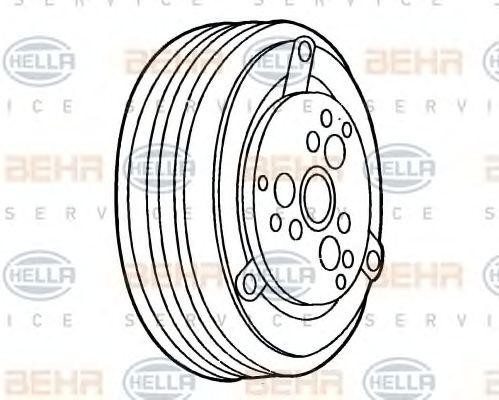 Электромагнитное сцепление, компрессор 8FA351146041 HELLA
