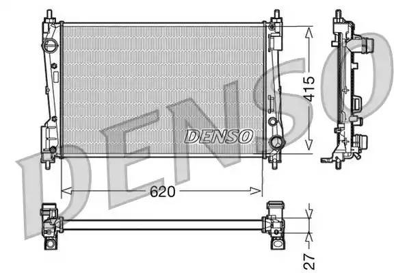 Радиатор, охлаждение двигател DRM09110 DENSO
