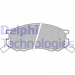 Комплект тормозных колодок, диско LP1461 DELPHI