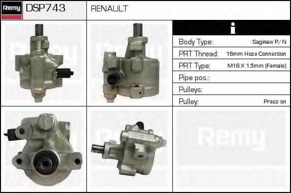 Гидравлический насос, рулевое управление DSP743 DELCO REMY