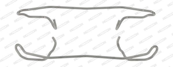 Комплектующие, колодки дискового тормоза FBA502 FERODO