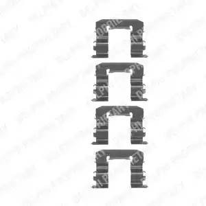Комплектующие, колодки дискового тормоза LX0239 DELPHI
