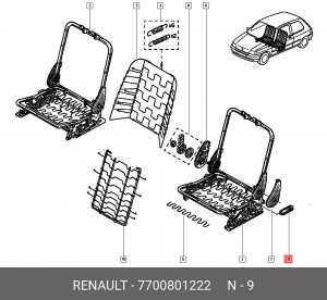 Деталь 7700801222 RENAULT