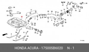 Топливный бак 17500SB6020 HONDA