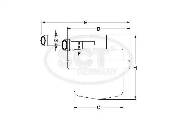 Топливный фильтр ST 334 SCT