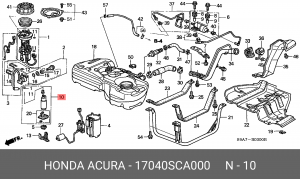 Топливный насос 17040SCA000 HONDA