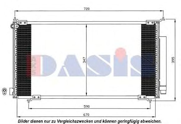 Конденсатор, кондиционер 102009N AKS DASIS