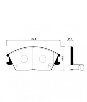 Колодки тормозные дисковые HP0004 HSB