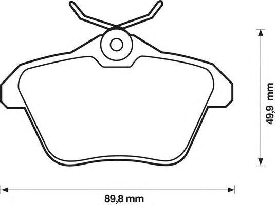 Комплект тормозных колодок, диско 571908B BENDIX JURID