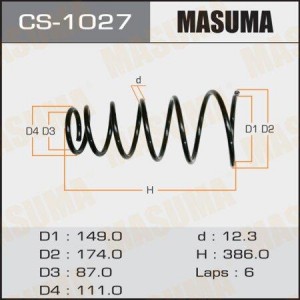 Пружина подвески CS-1027 MASUMA