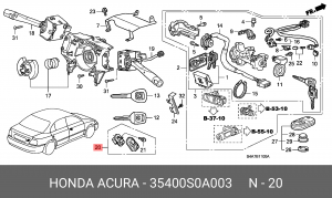 Деталь 35400S0A003 HONDA